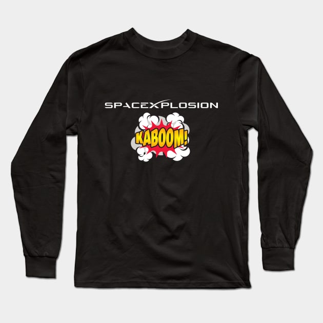 SpaceXplosion Exploding Rocket Kaboom! Long Sleeve T-Shirt by Movie Vigilante